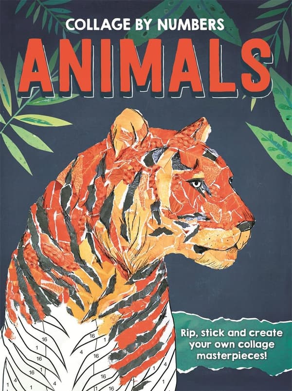 COLLAGE BY NUMBERS: ANIMALS (BOOK)