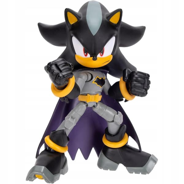 SONIC THE HEDGEHOG X DC JAKKS PACIFIC ORIGINAL SHADOW X BATMAN FIGURE