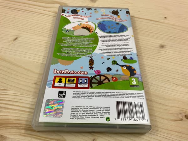 LOCOROCO 2 – disc in very good+ condition, complete set with Polish PSP version