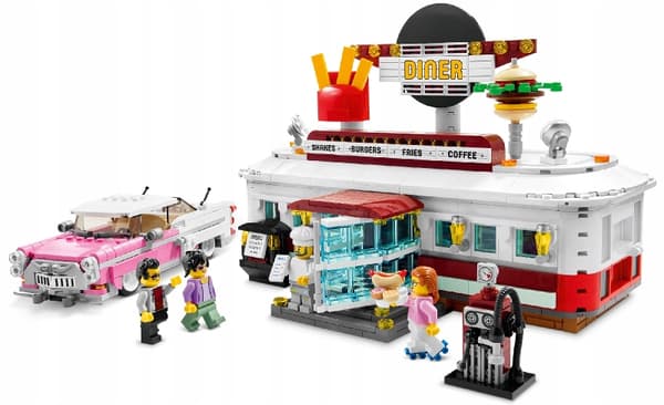 LEGO 1950s Restaurant Set – 1,379 pieces
