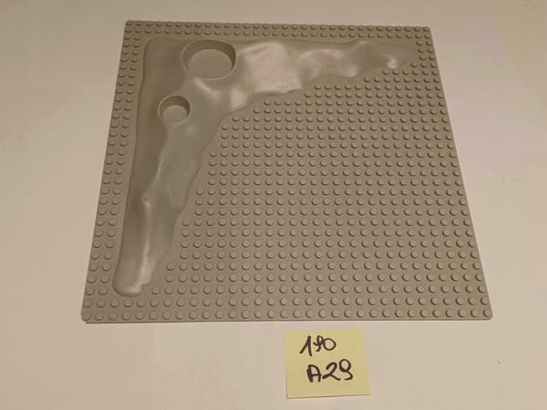 190A29. LEGO thin building plate 32x32, damaged, 3D, 3947