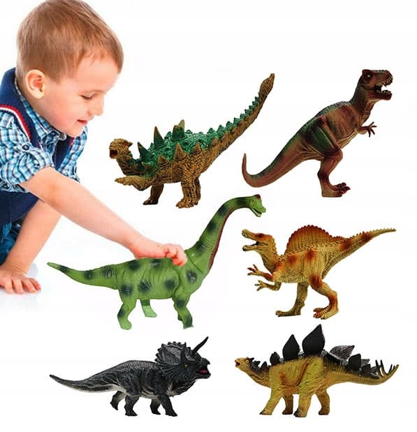 MEGA Rubber Dinosaurs – Set of 6 T-REXs