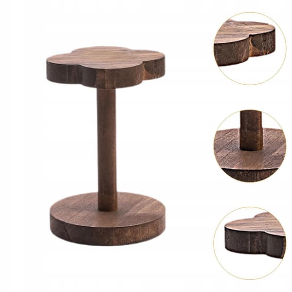 Display Stand, Shelf, Wooden Figurines, Tabletop Organiser, Desktop Show Coffee