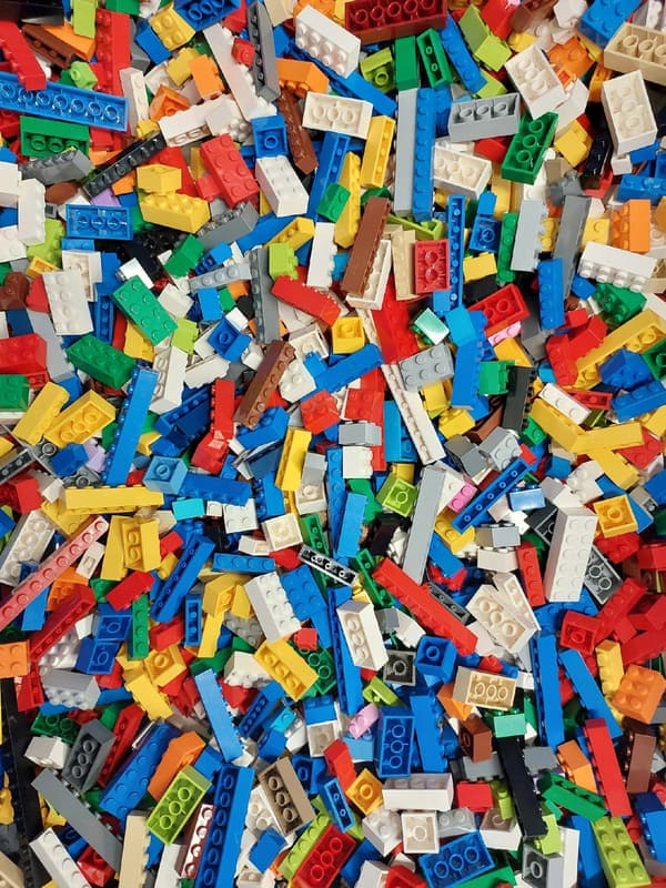 LEGO MIX 400g – assorted, colourful building bricks