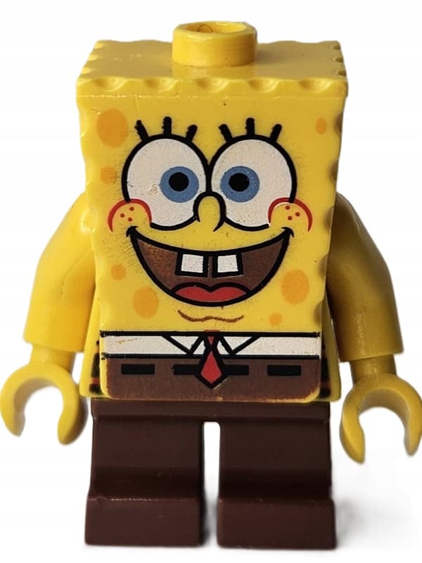LEGO SpongeBob SquarePants figure bob001 Basic ‘I’m Ready’ Look DEFECT /