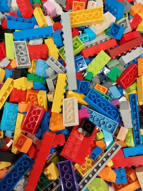 Original Lego building bricks, mixed pack, 500g (0.5 kg)