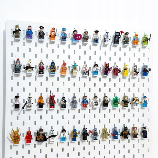 80 pieces: IKEA Skadis board stand for LEGO Mini Figures – White