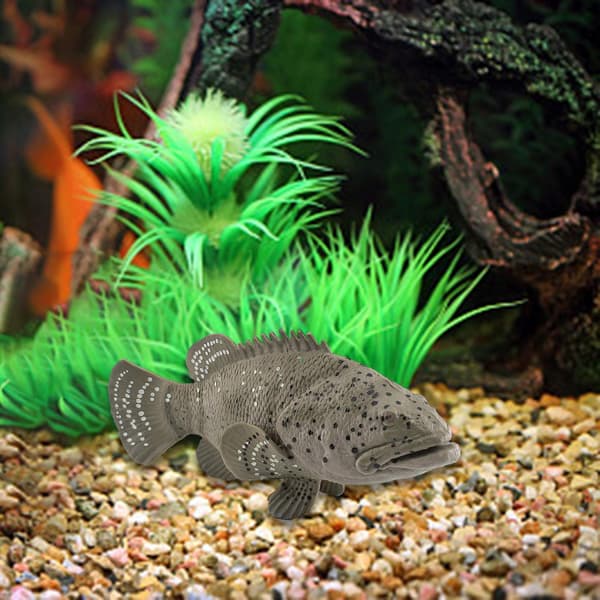 Grouper toy figures Educational figurines Desk decoration for
