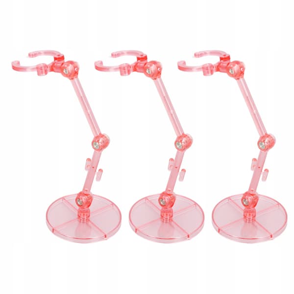10 PIECES Figurine display stand Transparent plastic display stand for CG models