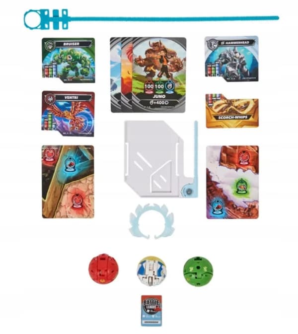 BAKUGAN HAMMERHEAD STARTER SET – STRATEGY GAME + 3 SPIN MASTER FIGURES