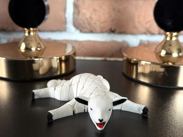 Cute 3D segmented lamb – a charming, flexible figurine, a toy