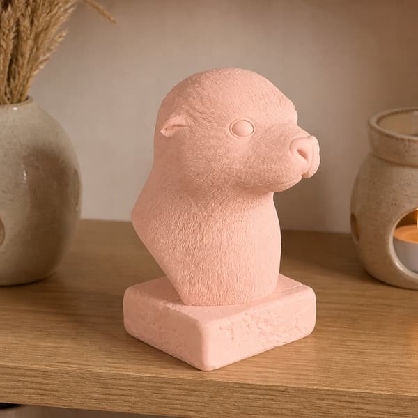 DECORATIVE SEAL BUST FIGURINE ON A BASE – MANY COLOURS AVAILABLE