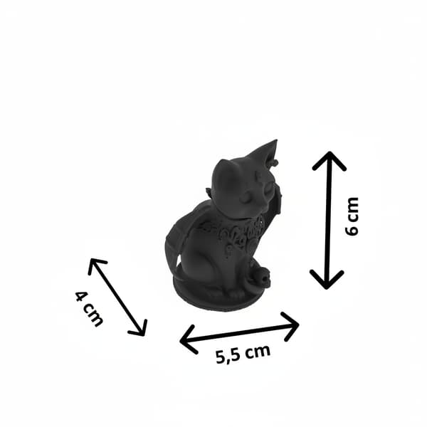 DECORATIVE FIGURINE: CAT WITH WINGS ON A STAND – MANY COLOURS AVAILABLE