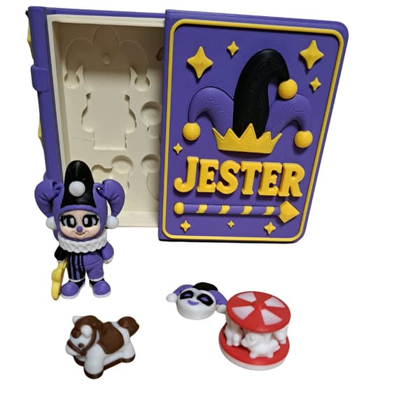 Jester 3D-printed figurine set