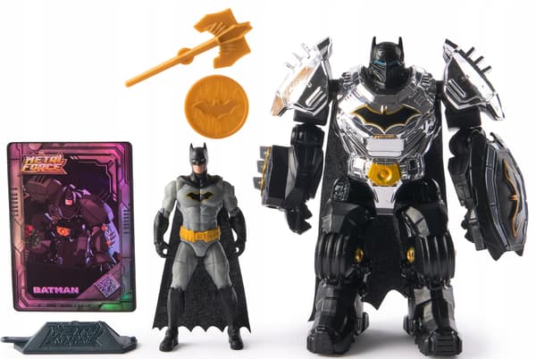 DC COMICS METAL FORCE 2-IN-1 FIGURE SET + BATMAN: THE DARK KNIGHT ARMOUR