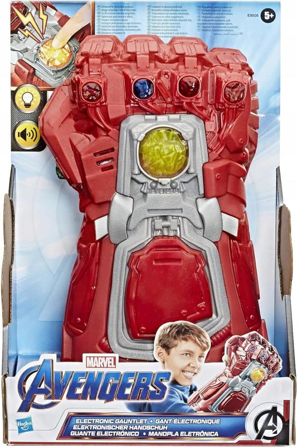 Marvel Avengers: Endgame Red Infinity Gauntlet Electronic Fist Roleplay Toy