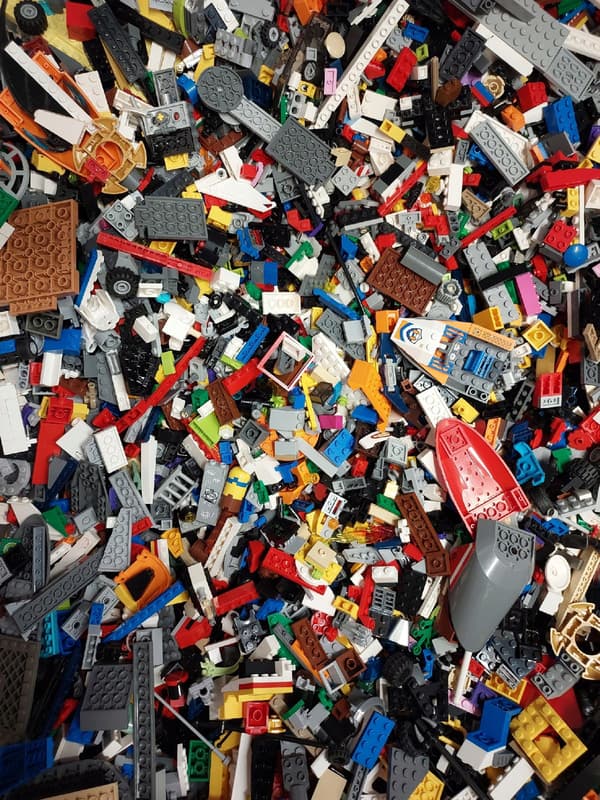 LEGO bricks, 1 kg, assorted colours – creative, original building pieces