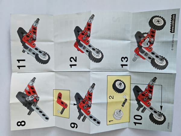 LEGO Technic 1257 – Tricycle – Complete set + INSTRUCTIONS