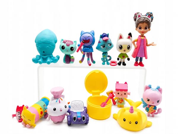 Set of 13 Cat Figurines – Gift Set