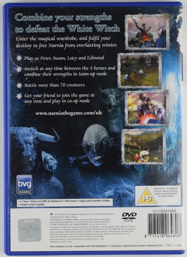 PS2 THE CHRONICLES OF NARNIA