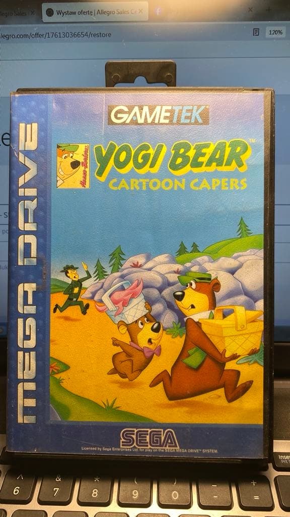 YOGI BEAR CARTOON CAPERS – SEGA MEGA DRIVE – Gamesoft