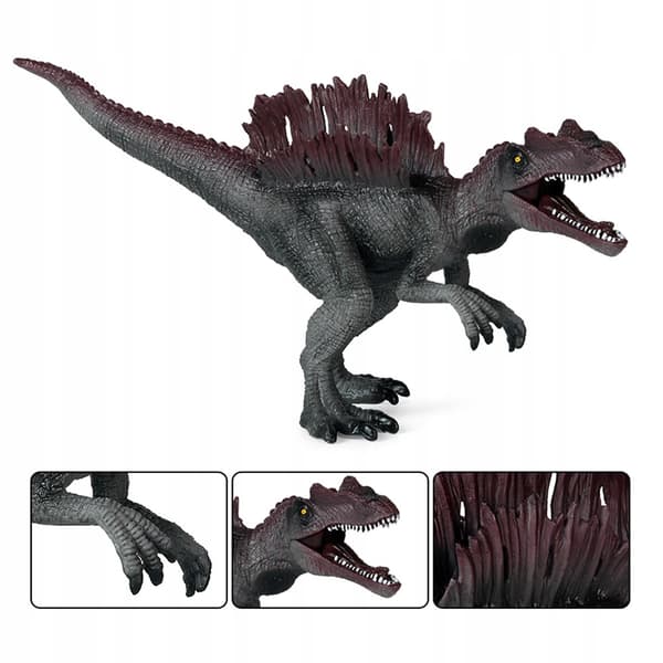 STURDY BLACK DINOSAUR MODEL – EDUCATIONAL TOY AND DECORATION