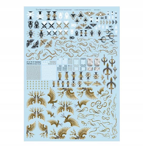 WARHAMMER 40,000 Legio Custodes Decal Sheet