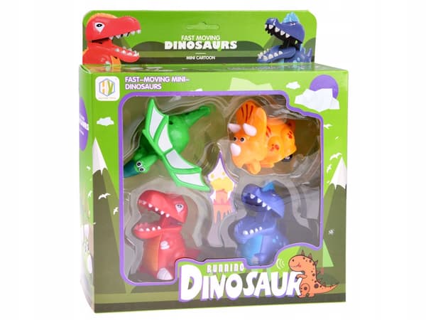 SET OF 4 MOTORISED DINOSAURS