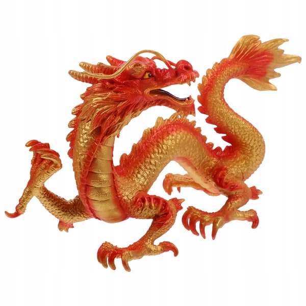 PLASTIC CHINESE DRAGON FIGURINE FOR INTERIOR DECORATION