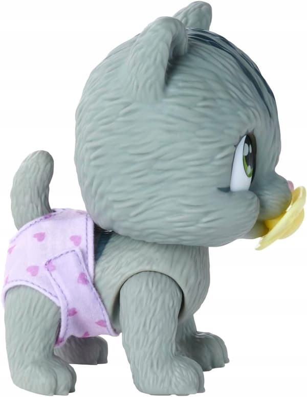 Simba KITTEN WITH DRINKING AND PEEING FUNCTIONS 15cm + ‘Nappy Gang’ ACCESSORIES