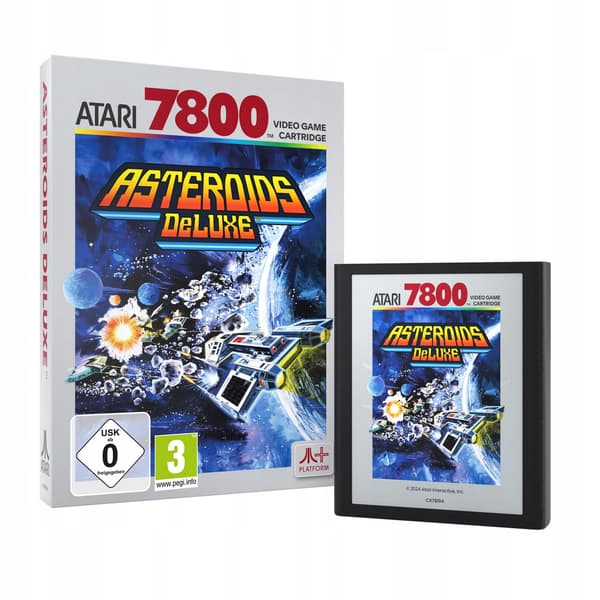Asteroids Deluxe (Atari 7800+) – a classic arcade game,
