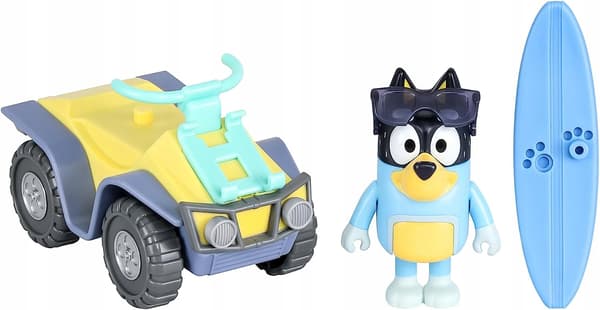 Moose Toys Bluey Beach Quad With Bandit Set