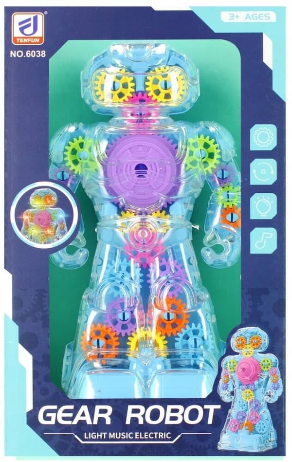 COLOURFUL ROBOT WITH TURBINES for children – MEGA CREATIVE INTERACTIVE ROBOT TOY
