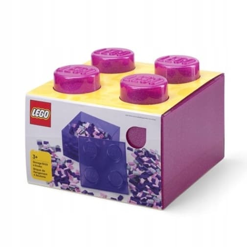 LEGO STORAGE BRICK 4 Studs Brick Storage Box 4+