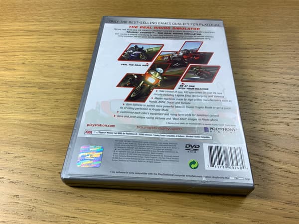 TOURIST TROPHY: THE REAL RIDING SIMULATOR – PS2 game disc in very good+ condition, complete set