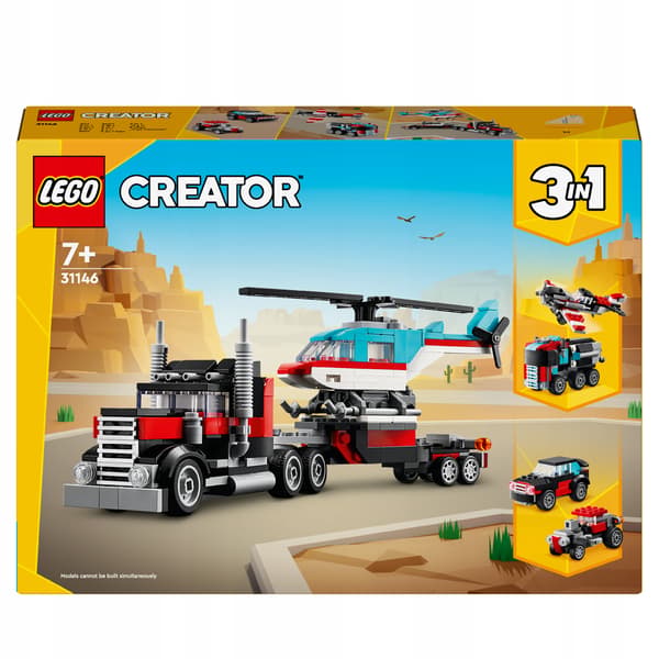 LEGO Creator Flatbed Truck with Helicopter 31146