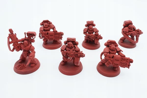 Warhammer 40k Blood Angels Devastator Squad – set of 6 plastic miniatures
