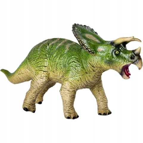 Hand-painted Triceratops figurine by Mideer