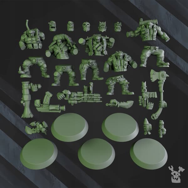 Blak Orks Mob x5 DakkaDakkaStore