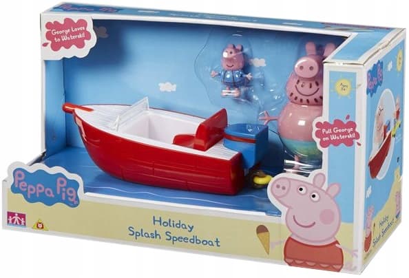 PEPPA PIG: RED MOTORBOAT WITH A BOARD