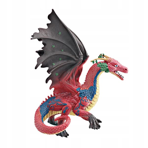 Dragon Mythical Toy 6.69 PVC Model Figure Artwork - Red Mythical Creature