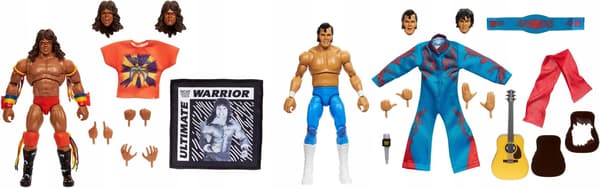 MATTEL WWE Ultimate Honky Tonk Man & Ultimate Warrior Figures