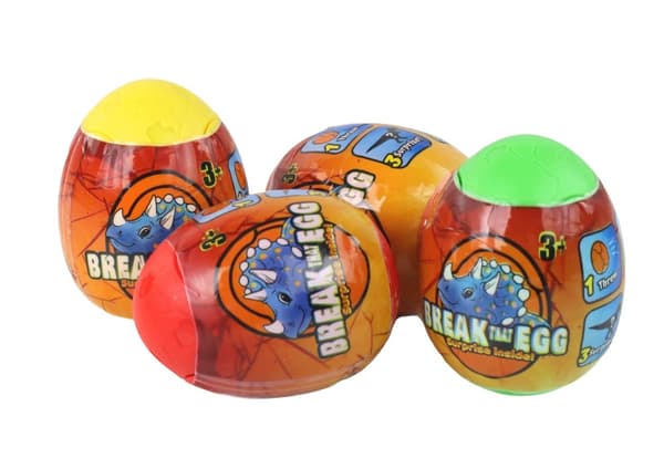Crackable Dinosaur Egg Colourful Shell Set, 12 pieces