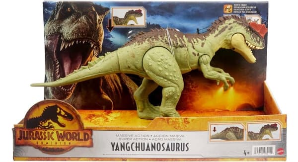 YANGCHUANOSAURUS DINOSAUR – ARTICULATED FIGURINE WITH ATTACK FUNCTION