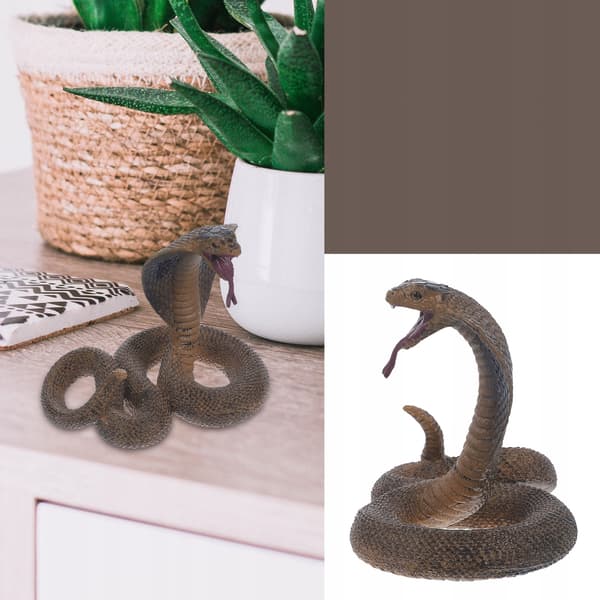 DECORATIVE PLASTIC COBRA FIGURINE – EDUCATIONAL TOY FOR CHILDREN