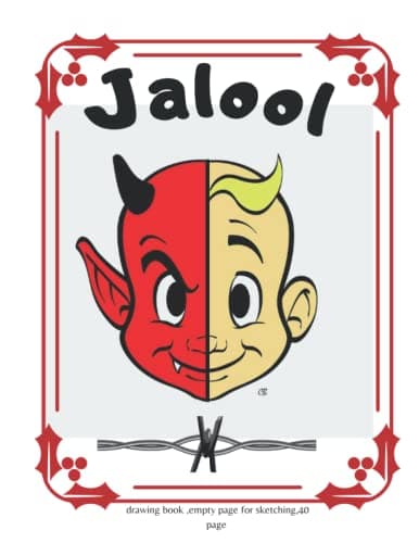 Jalool: A drawing book, blank pages for sketching, 40 pages