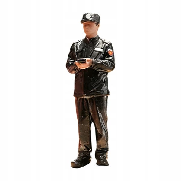 1/64 Scale Security Guard Figure – Mini People for a DIY Doll’s House Project