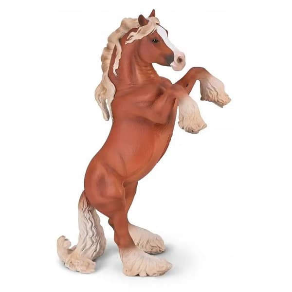 A CHESTNUT-COLOURED GYPSY VANNER MARE 1:12