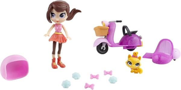 LITTLEST PET SHOP LPS Blythe Scooter Set + Kitten Figure