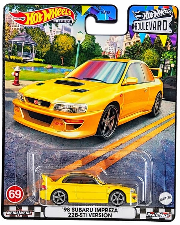 HOT WHEELS PREMIUM BOLEVARD '98 SUBARU IMPREZA 22B-STi VERSION HKF16